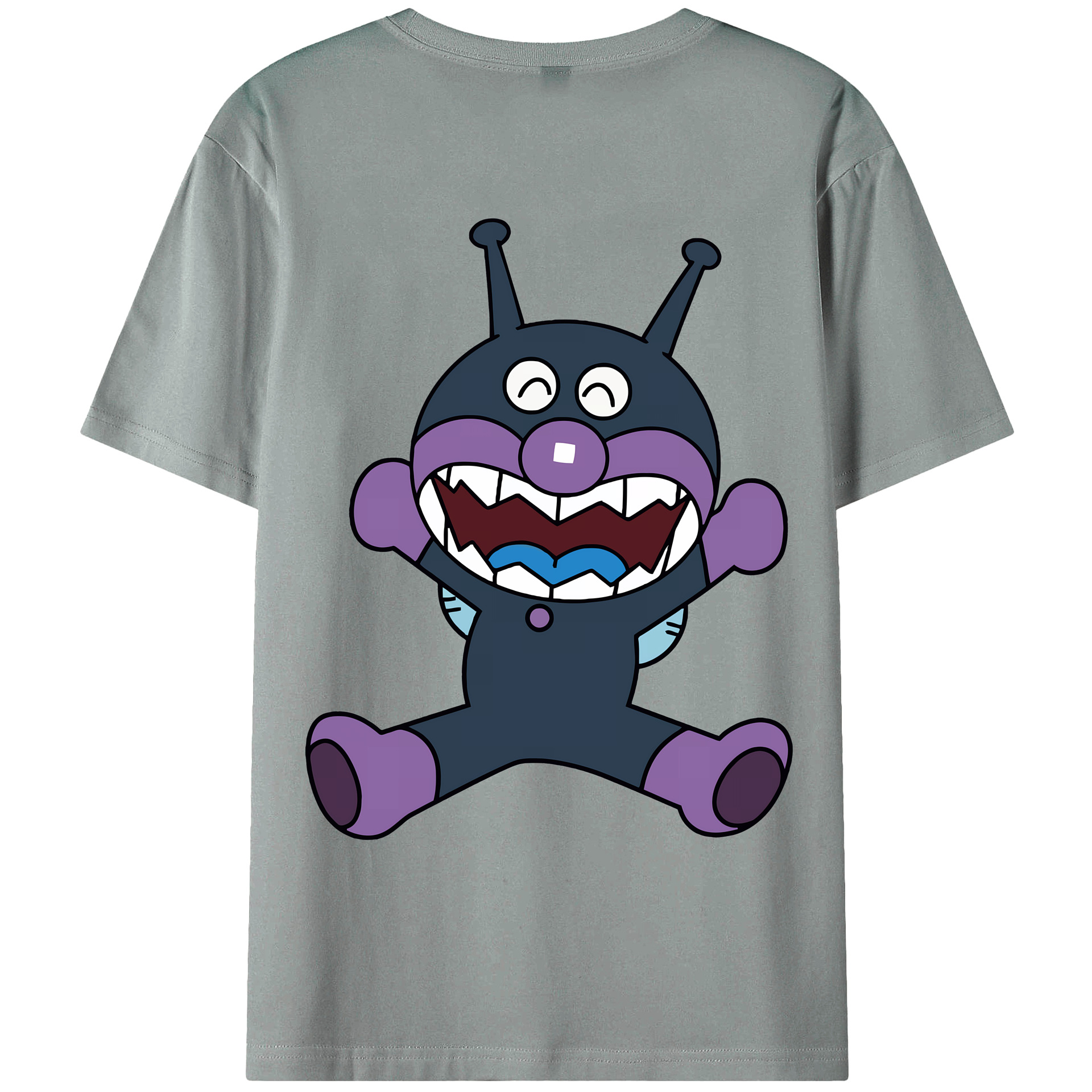 （画像用） アンパンマン Anpanman 綿100％ メンズ半袖Tシャツ（バックプリント） 通気性